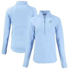 Philadelphia Eagles Cutter & Buck Women's Peshastin Eco Fleece Recycled Half-Zip Top Powder Blue - NFL