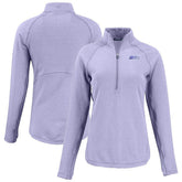 Seattle Seahawks Cutter & Buck Women's Peshastin Eco Fleece Recycled Half-Zip Top Purple - NFL