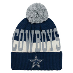Dallas Cowboys Outerstuff Youth Modern Fan Cuffed Knit Hat with Pom Navy - NFL