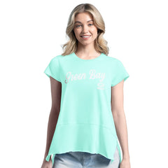 Green Bay Packers Margaritaville Women's Gametime Is Paradise T-Shirt Mint - NFL