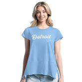 Detroit Lions Margaritaville Women's Gametime Is Paradise T-Shirt Light Blue - NFL