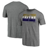Baltimore Ravens Square Off Tri-Blend T-Shirt Heather Gray - NFL