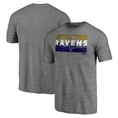 Baltimore Ravens Square Off Tri-Blend T-Shirt Heather Gray - NFL