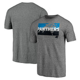 Carolina Panthers Square Off Tri-Blend T-Shirt Heather Gray - NFL