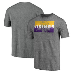Minnesota Vikings Square Off Tri-Blend T-Shirt Heather Gray - NFL