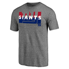 New York Giants Square Off Tri-Blend T-Shirt Heather Gray - NFL