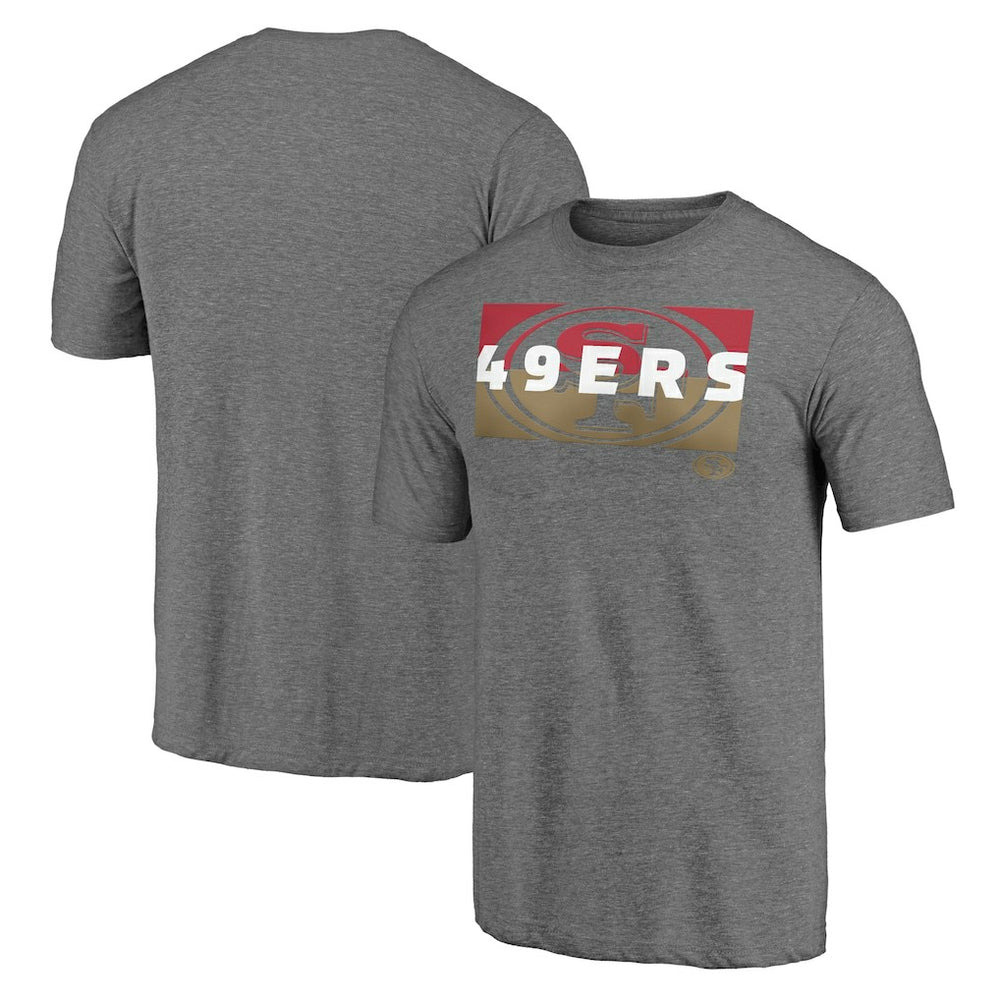 San Francisco 49ers Square Off Tri-Blend T-Shirt Heather Gray - NFL