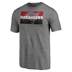Tampa Bay Buccaneers Square Off Tri-Blend T-Shirt Heather Gray - NFL