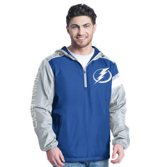 Tampa Bay Lightning - G-III Sports by Carl Banks Lateral Half-Zip Hoodie Jacket Blue/Gray
