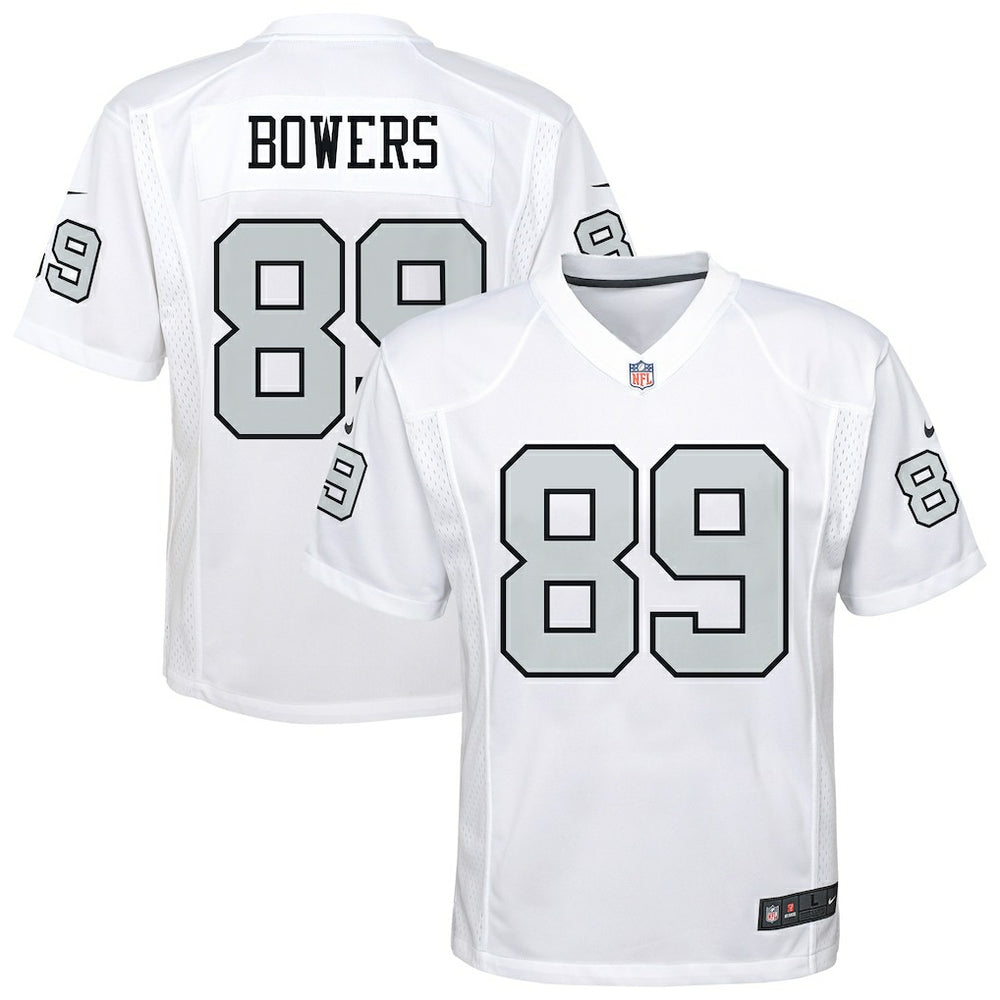 Brock Bowers Las Vegas Raiders Youth Alternate Game Jersey White - Nike