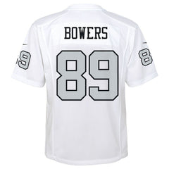 Brock Bowers Las Vegas Raiders Youth Alternate Game Jersey White - Nike
