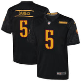 Jayden Daniels Washington Commanders Youth Alternate Game Jersey Black - Nike