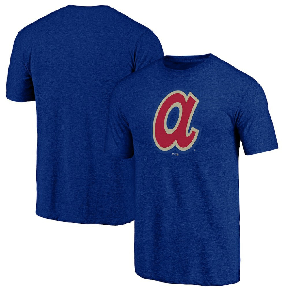 Atlanta Braves Cooperstown Official Logo Tri-Blend T-Shirt On Sale