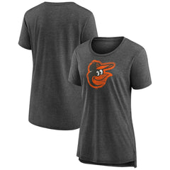 Baltimore Orioles Women's Weathered Official Logo Tri-Blend T-Shirt Sale