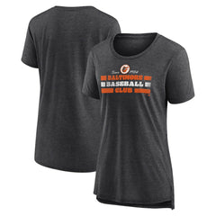 Baltimore Orioles Women's Power Swing Tri-Blend T-Shirt Online