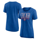 Chicago Cubs Women's Toppler Tri-Blend T-Shirt Lifestyle