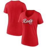 Cincinnati Reds Women's One And Only V-Neck T-Shirt Sale