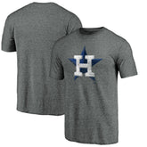 Houston Astros Weathered Official Logo Tri-Blend T-Shirt for sale