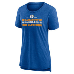 Kansas City Royals Women's Power Swing Tri-Blend T-Shirt Lifestyle