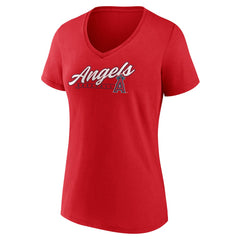 Los Angeles Angels Women's One And Only V-Neck T-Shirt for sale