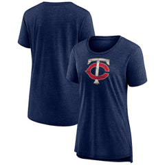 Minnesota Twins Women's Weathered Official Logo Tri-Blend T-Shirt Online