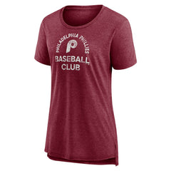 Philadelphia Phillies Women's Selected First Tri-Blend T-Shirt On Sale