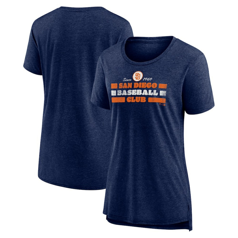 San Diego Padres Women's Power Swing Tri-Blend T-Shirt for sale