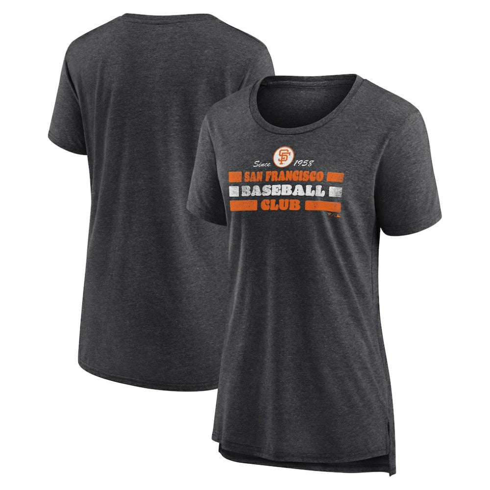 San Francisco Giants Women's Power Swing Tri-Blend T-Shirt Lifestyle