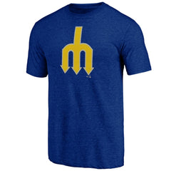 Seattle Mariners Cooperstown Official Logo Tri-Blend T-Shirt Near Me