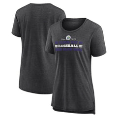 Tampa Bay Rays Women's Power Swing Tri-Blend T-Shirt Sale