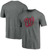 Washington Nationals Weathered Official Logo Tri-Blend T-Shirt Online
