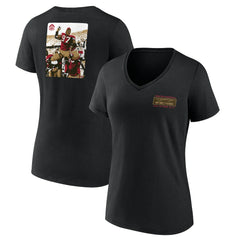 Bryant Young San Francisco 49ers Women's Hall of Fame V-Neck T-Shirt Black - NFL