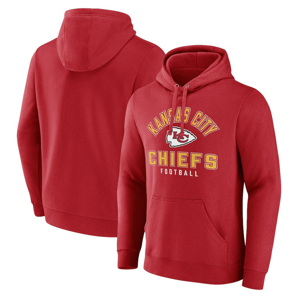 Kansas City Chiefs Between the Pylons Pullover Hoodie Red - NFL