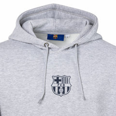 Barcelona Sport Design Sweden Streetwear Relaxed Pullover Hoodie - Heather Gray