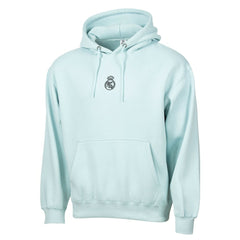 Real Madrid Sport Design Sweden Streetwear Relaxed Pullover Hoodie - Light Blue
