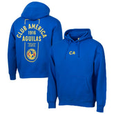 Club America Sport Design Sweden Youth Streetwear Relaxed Hoodie - Royal