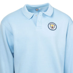 Manchester City Sport Design Sweden Retro Relaxed Fleece Sweatshirt - Light Blue