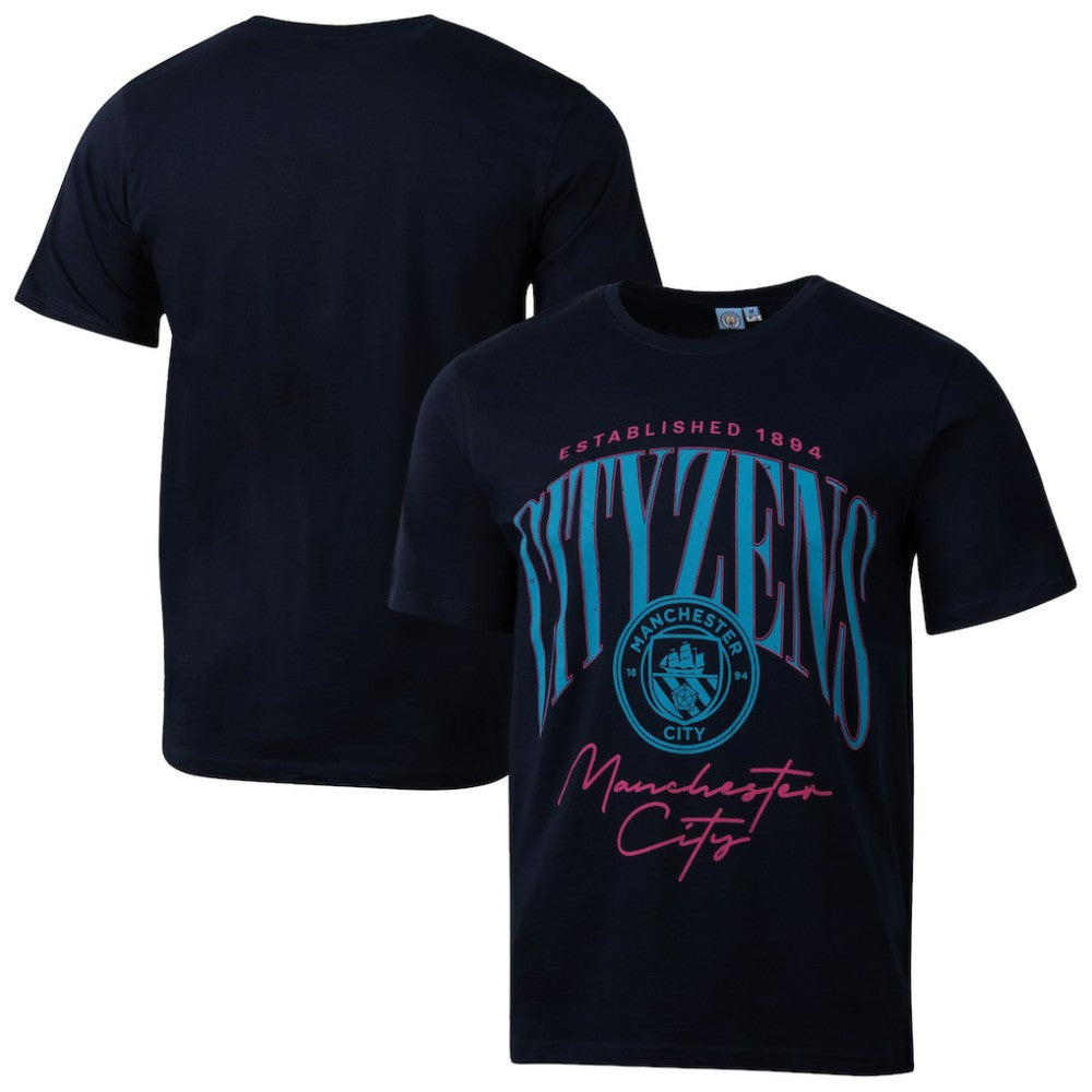 Manchester City Sport Design Sweden Hometown Hero Graphic T-Shirts - Navy