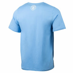 Manchester City Sport Design Sweden Relaxed Post Match Pocket T-Shirts - Sky Blue