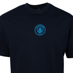 Manchester City Sport Design Sweden Youth Game Day Graphic T-Shirts - Navy