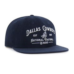 Dallas Cowboys '47 Whitlock Captain Corduroy Adjustable Hat Navy - 47 brand