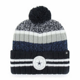 Dallas Cowboys '47 Quiver Cuffed Pom Knit Hat Navy - 47 brand