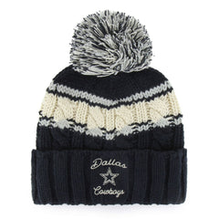 Dallas Cowboys '47 Women's Emma Cuffed Knit Hat with Pom Navy - 47 brand