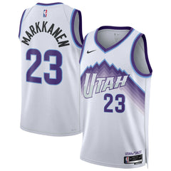 Nike - Lauri Markkanen Utah Jazz Unisex Swingman Jersey - Association Edition - White