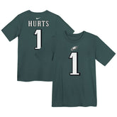 Jalen Hurts Philadelphia Eagles Preschool Player Name & Number T-Shirt Midnight Green - Nike