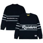 Las Vegas Raiders GOLF WANG Jacquard Pullover Sweater Black - NFL