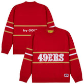 San Francisco 49ers GOLF WANG Jacquard Pullover Sweater Scarlet - NFL