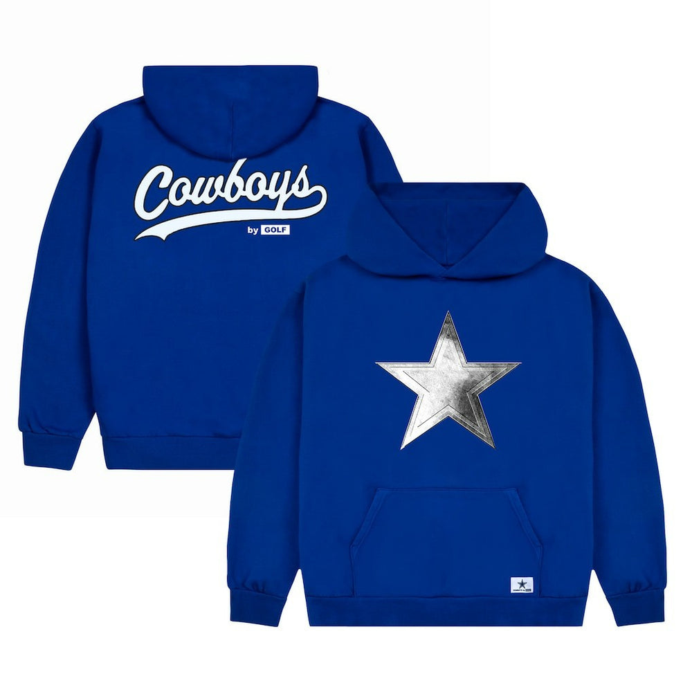 Dallas Cowboys GOLF WANG Cutout Pullover Hoodie Royal - NFL