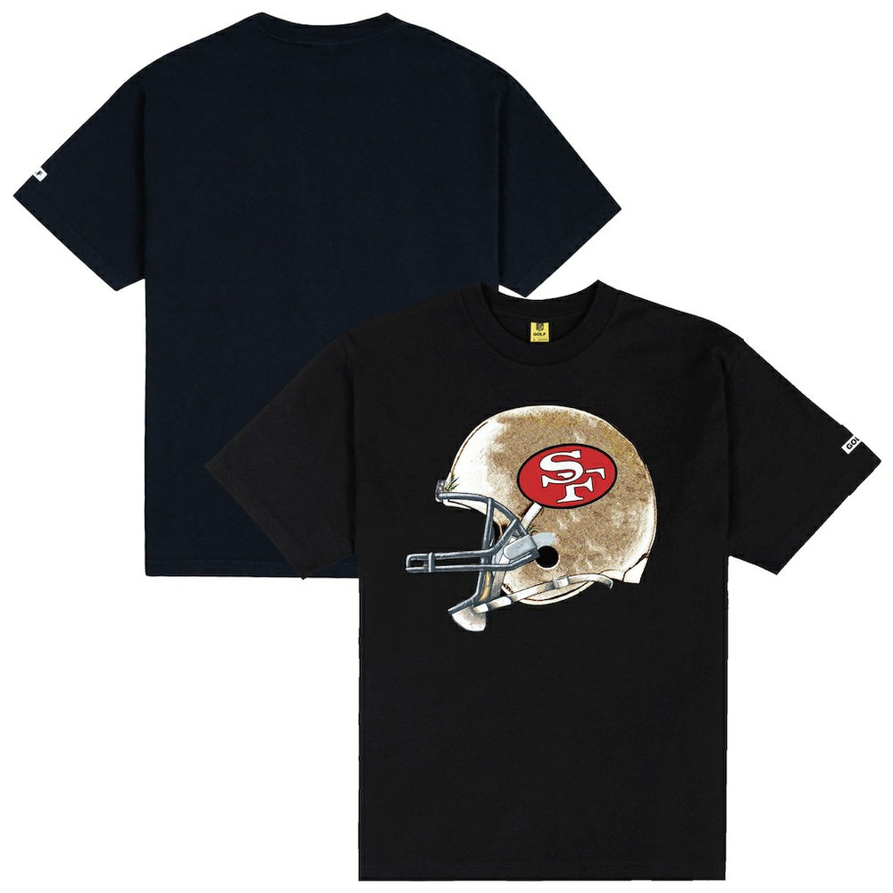 San Francisco 49ers GOLF WANG Helmet T-Shirt Black - NFL