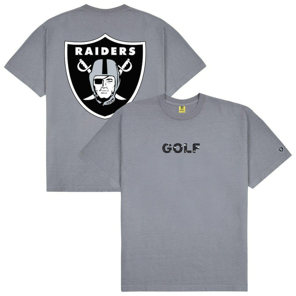 Las Vegas Raiders GOLF WANG Motto T-Shirt Silver - NFL